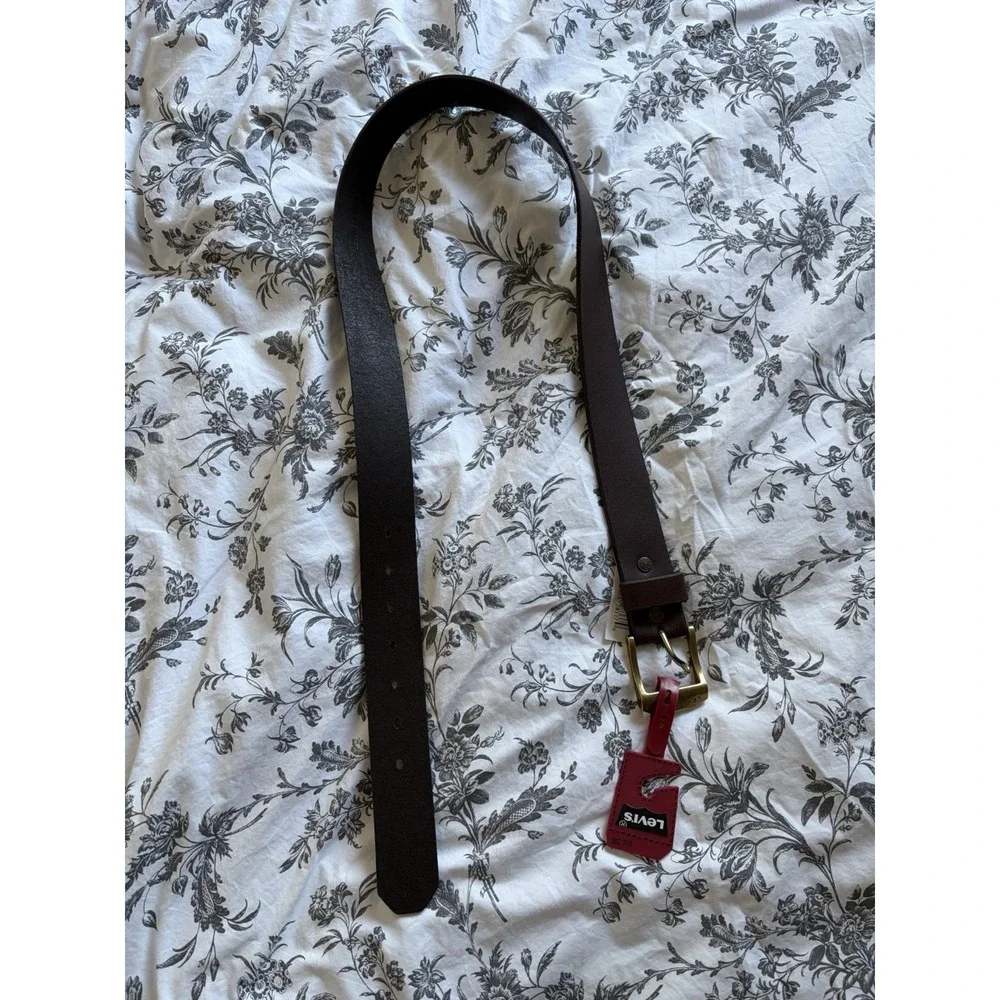 Levi's Denizen Brown Leather Belt 36(M) New With Tags 36/90